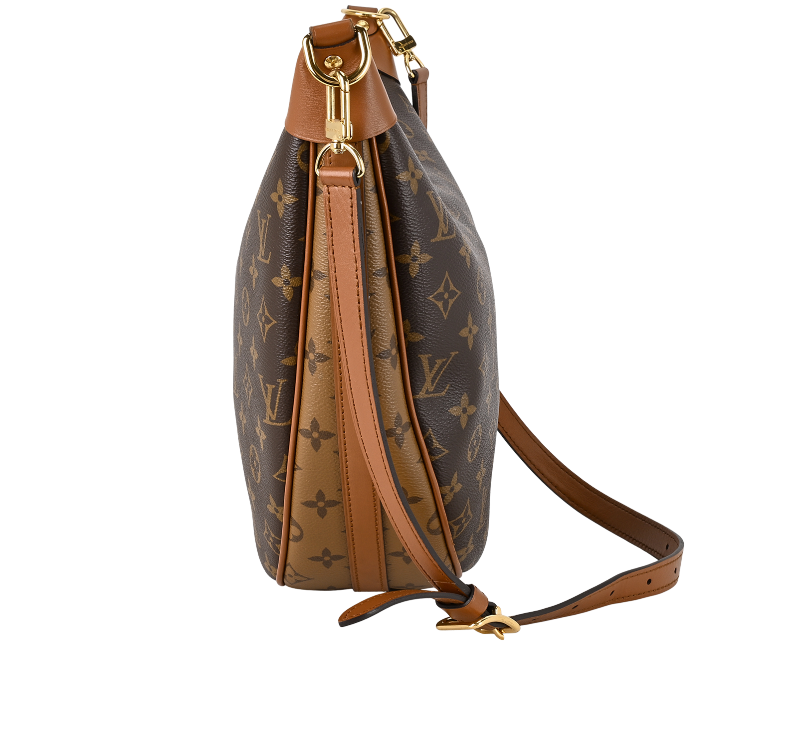 Hobo Loop Crossbody, &pound;1,400, Handbags, Brown, Canvas, Bottom view